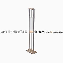 3D鐵藝落地燈模型