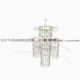 3D水晶吊燈模型