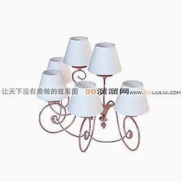 3D歐式壁燈模型