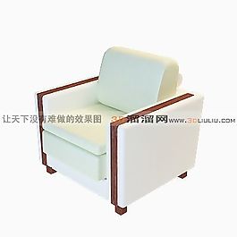 3D單人沙發(fā)模型