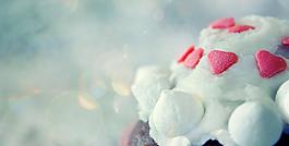 雪白甜点
