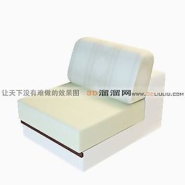 3D單人沙發(fā)模型
