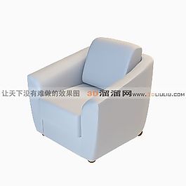 3D單人沙發(fā)模型