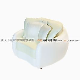 3D單人沙發(fā)模型
