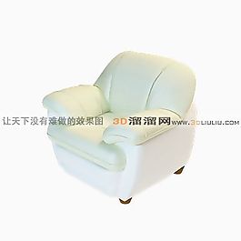 3D單人沙發(fā)模型