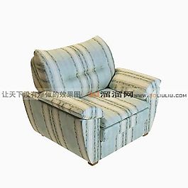 3D單人沙發(fā)模型