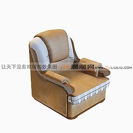 3D单人沙发模型