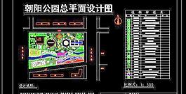 朝陽公園景觀總平面設(shè)計(jì)圖