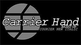 carrierhand字體