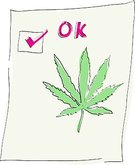 大麻葉刻度標(biāo)記