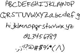 christinahandwriting字體