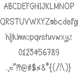 CRU todsaporn素描本字體