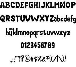 胖胖的臉頰字體