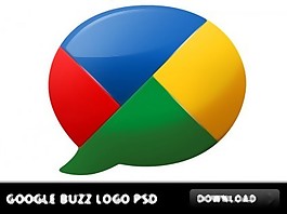 谷歌Buzz的標志PSD