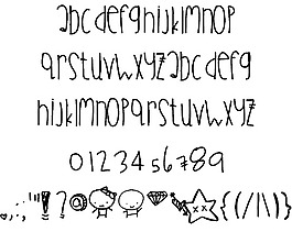 白日夢的字體