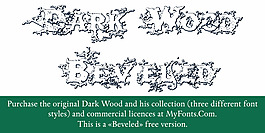 darkwoodbeveled字体