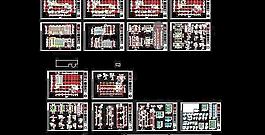 全套五層工廠辦公室建筑設(shè)計(jì)圖