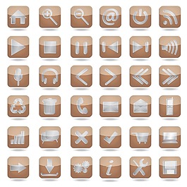 圖標(biāo)的棕色