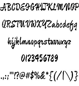 德文郡的字体
