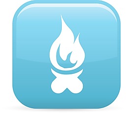 篝火元素光澤圖標(biāo)