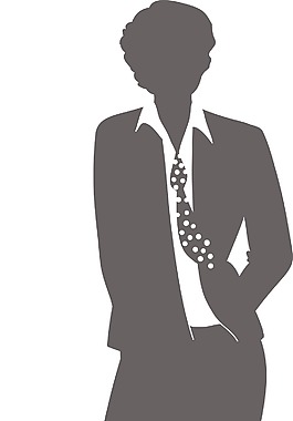 矢量時尚男人的身影