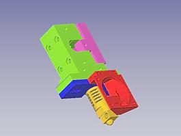 Prusa I3彈簧托輥擠出機