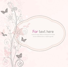 矢量旧货花框