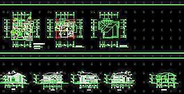 二層小別墅建筑設計圖 15x15