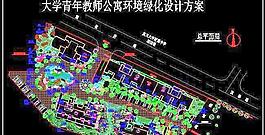 大學青年教師公寓環境綠化設計方案