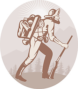 礦工探礦獵人捕遠足