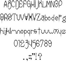 donree爪字体