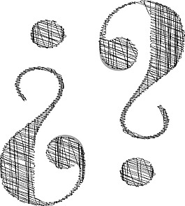 手绘字体矢量插画