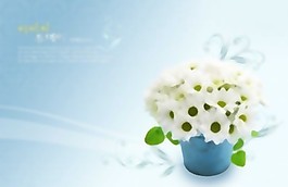花朵背景PSD分層10