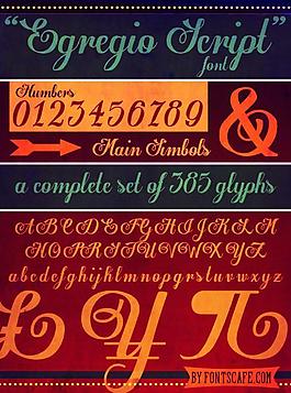 egregio script_demo字體