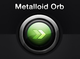 有光澤的金屬球在PS圖象處理軟件