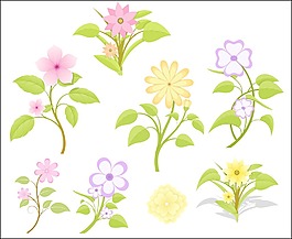 組矢量的花