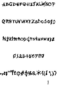 滿是灰塵的袋熊字體