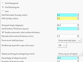 杯/瓶/表面50的厚度skeinforge MOD填充插件