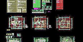 一套完整的二層別墅建筑圖  20x18
