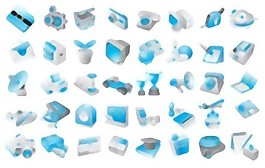 免费矢量的蓝色图标