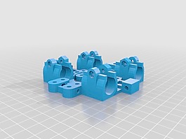鋼筋Prusa X馬車苗條lm8uu持有人瓦特/前附件和GT2帶