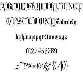 花式卡文本字體