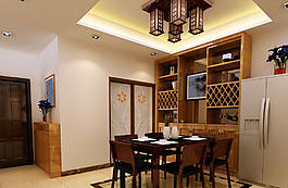 中式餐廳格子