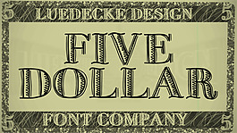 fivedollar字体