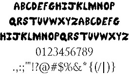模糊熊字體