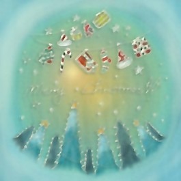 粉彩手繪圣誕節(jié)插畫PSD分層1