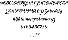 FLW腳本字體