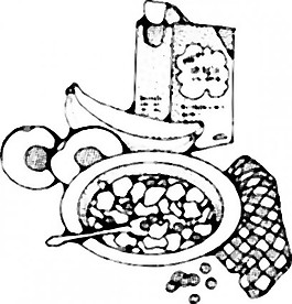 早餐谷物剪貼畫
