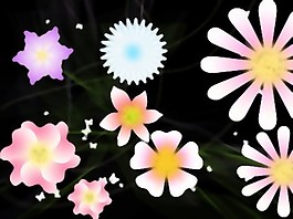 精致的花朵矢量