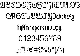 哥特體現(xiàn)代字體